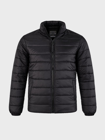 Men's Black Regular Fit Solid Casual Jacket