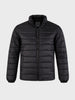 Men's Black Regular Fit Solid Casual Jacket