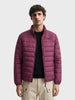 Men's Maroon Regular Fit Solid Casual Jacket