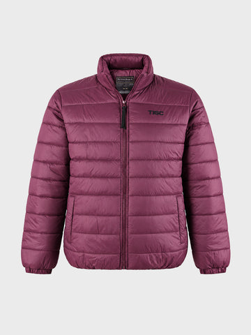 Men's Maroon Regular Fit Solid Casual Jacket
