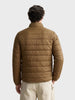Men's Khaki Regular Fit Solid Casual Jacket