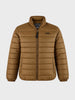 Men's Khaki Regular Fit Solid Casual Jacket