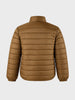 Men's Khaki Regular Fit Solid Casual Jacket