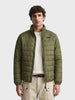 Men's Olive Regular Fit Solid Casual Jacket