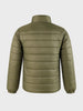 Men's Olive Regular Fit Solid Casual Jacket
