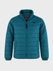 Men's Teal Regular Fit Solid Casual Jacket