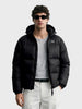 Men's Black Regular Fit Solid Casual Jacket