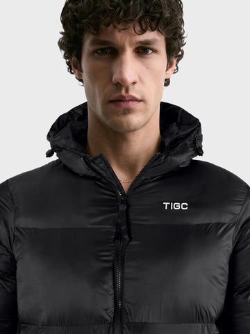 Men's Black Regular Fit Solid Casual Jacket