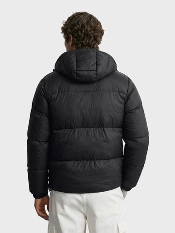 Men's Black Regular Fit Solid Casual Jacket