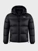 Men's Black Regular Fit Solid Casual Jacket