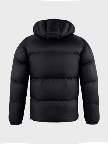 Men's Black Regular Fit Solid Casual Jacket