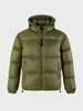 Men's Olive Regular Fit Solid Casual Jacket