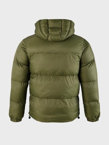 Men's Olive Regular Fit Solid Casual Jacket