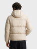 Men's Beige Regular Fit Solid Casual Jacket