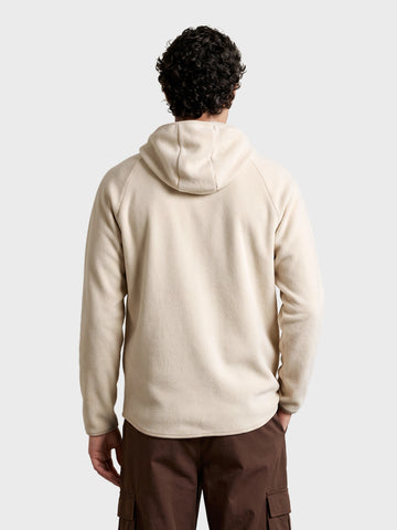 Men's Off White Regular Fit Solid Casual Sweatshirt