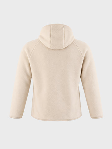 Men's Off White Regular Fit Solid Casual Sweatshirt