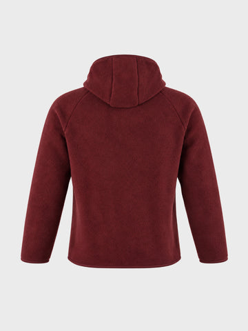 Men's Maroon Regular Fit Solid Casual Sweatshirt