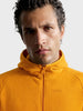 Men's Yellow Regular Fit Solid Casual Sweatshirt