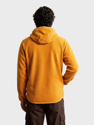 Men's Yellow Regular Fit Solid Casual Sweatshirt