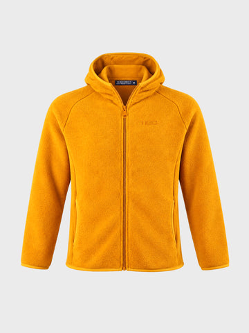 Men's Yellow Regular Fit Solid Casual Sweatshirt