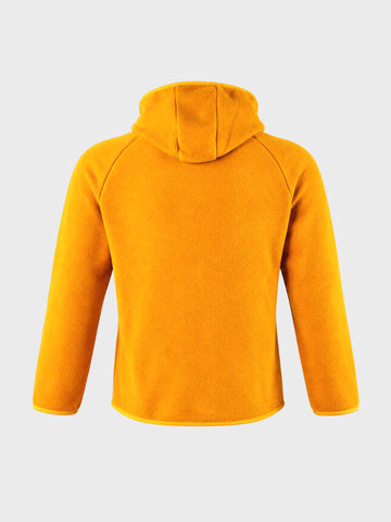 Men's Yellow Regular Fit Solid Casual Sweatshirt