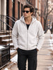 Men's Grey Regular Fit Solid Casual Sweatshirt