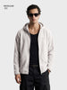 Men's Grey Regular Fit Solid Casual Sweatshirt