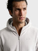 Men's Grey Regular Fit Solid Casual Sweatshirt