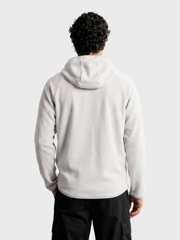 Men's Grey Regular Fit Solid Casual Sweatshirt