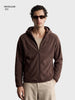Men's Brown Regular Fit Solid Casual Sweatshirt