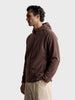 Men's Brown Regular Fit Solid Casual Sweatshirt