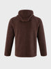 Men's Brown Regular Fit Solid Casual Sweatshirt