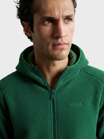 Men's Green Regular Fit Solid Casual Sweatshirt