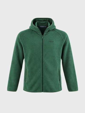 Men's Green Regular Fit Solid Casual Sweatshirt