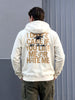 Men's Off White Relaxed Fit Printed Casual Sweatshirt