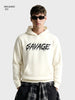 Men's Off White Relaxed Fit Printed Casual Sweatshirt