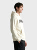 Men's Off White Relaxed Fit Printed Casual Sweatshirt