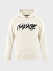 Men's Off White Relaxed Fit Printed Casual Sweatshirt