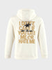 Men's Off White Relaxed Fit Printed Casual Sweatshirt
