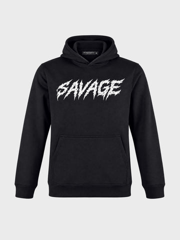 Men's Black Regular Fit Printed Casual Sweatshirt
