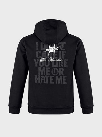 Men's Black Regular Fit Printed Casual Sweatshirt