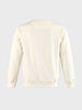 Men's Off White Relaxed Fit Printed Casual Sweatshirt
