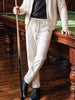 Men's White Regular Fit Solid Casual Sweatpants