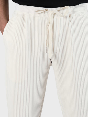 Men's White Regular Fit Solid Casual Sweatpants