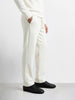 Men's White Regular Fit Solid Casual Sweatpants