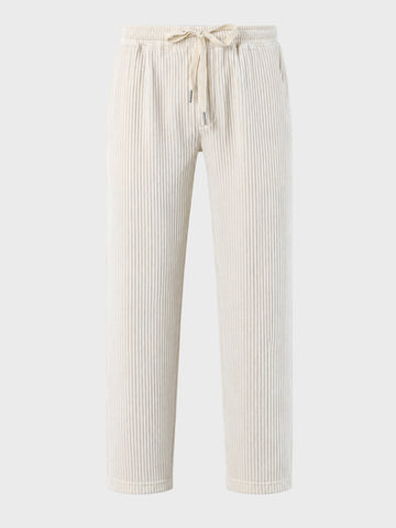 Men's White Regular Fit Solid Casual Sweatpants