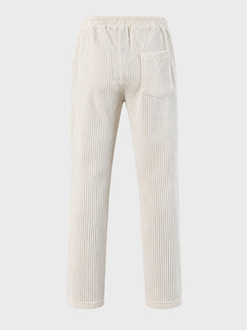 Men's White Regular Fit Solid Casual Sweatpants