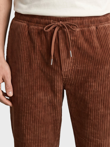 Men's Brown Regular Fit Solid Casual Sweatpants