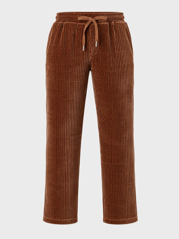 Men's Brown Regular Fit Solid Casual Sweatpants