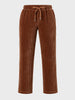 Men's Brown Regular Fit Solid Casual Sweatpants